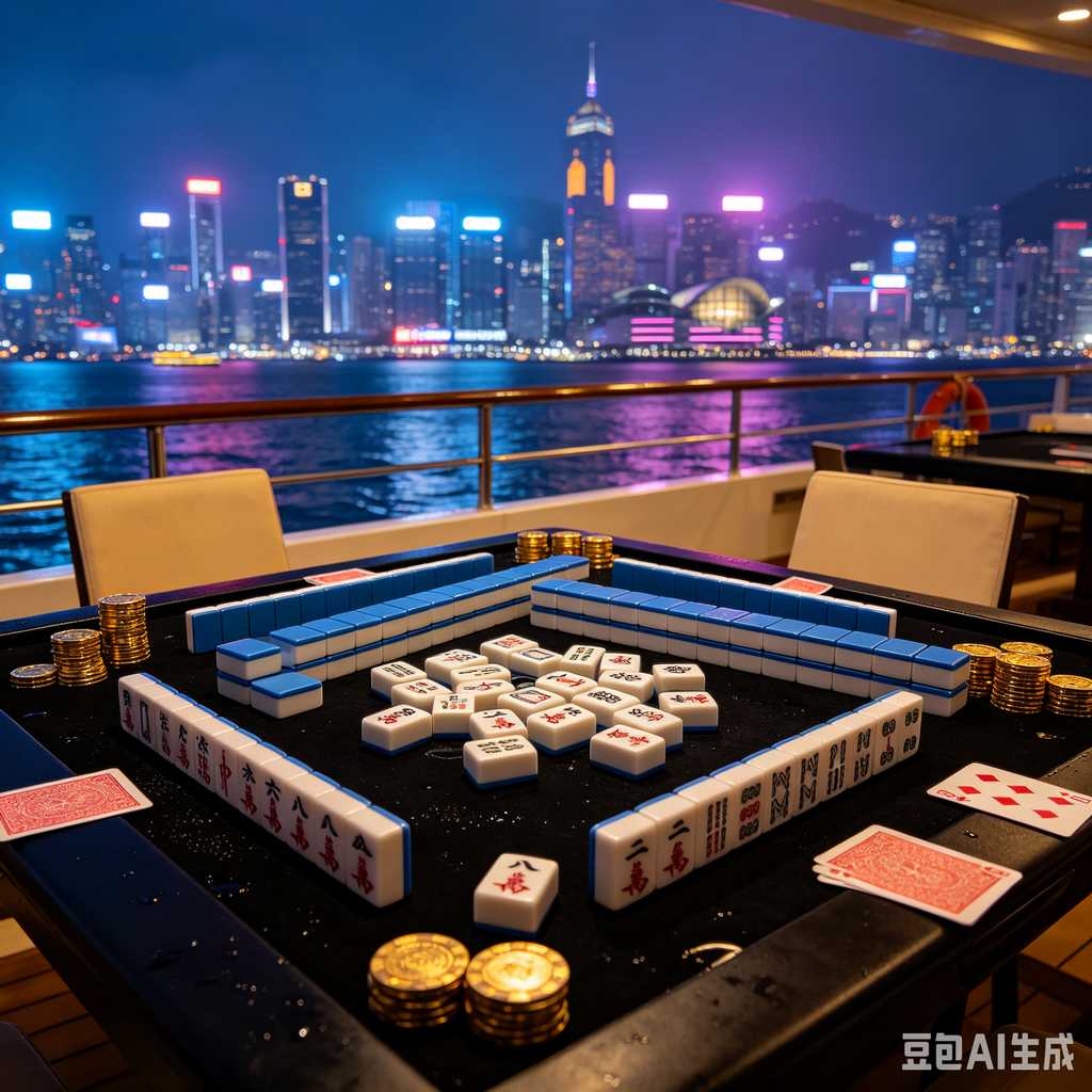mahjong set with dice and chips