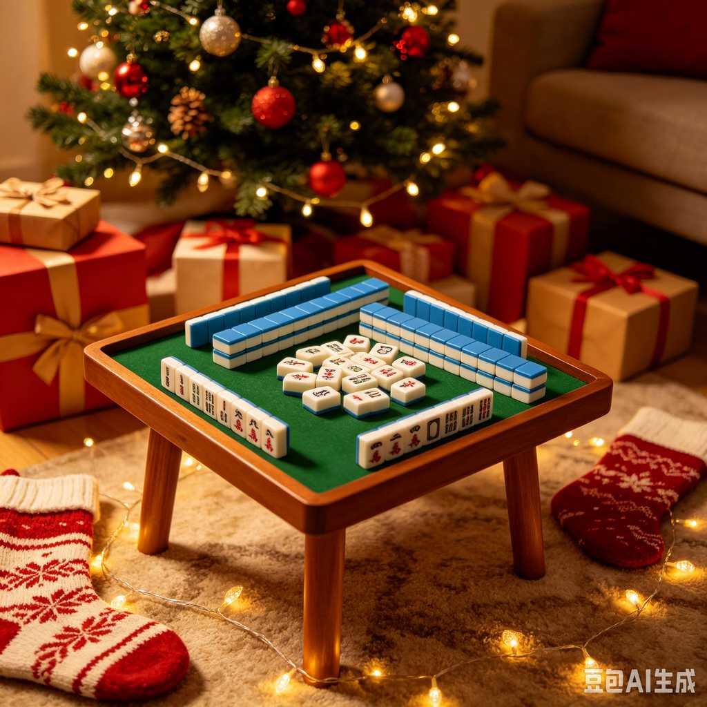 compact mahjong set with case