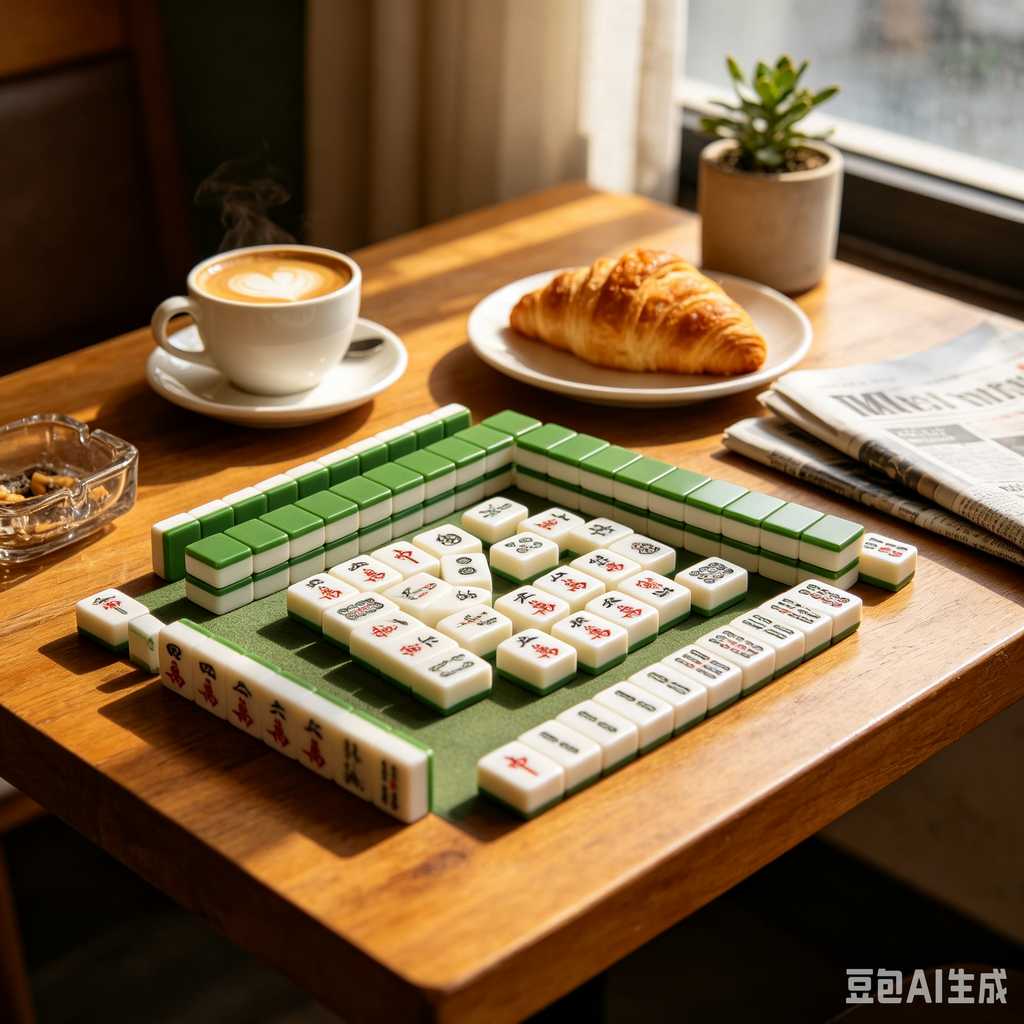printed logo mahjong set