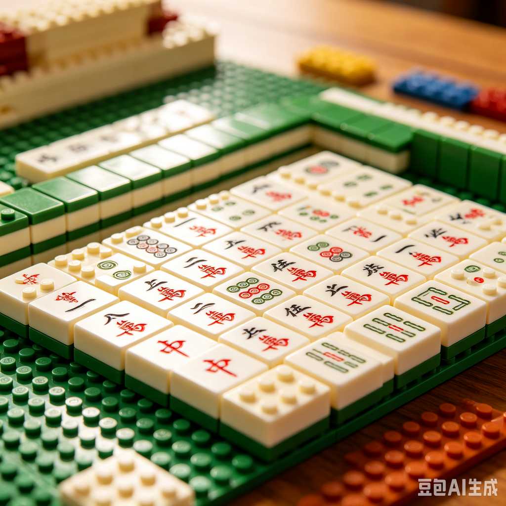 dual color mahjong tiles